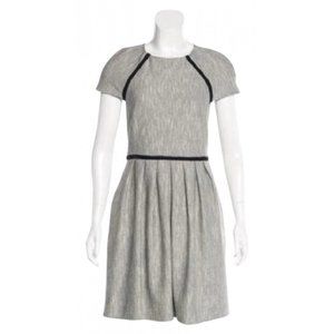 Tibi Cap Sleeve Jacquard Dress w Pockets Size 4
